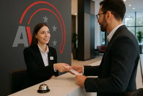 Professioneller Empfangsservice mit mehrsprachigem Personal bei AM Service GmbH.
